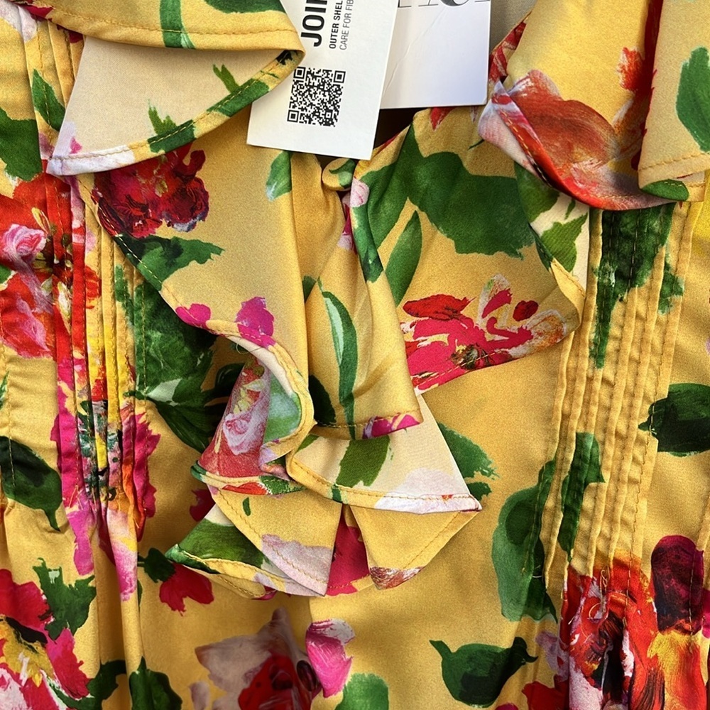 Zara Multicolored Ruffled Blouse with Sailor Collar - Picture 8 of 16